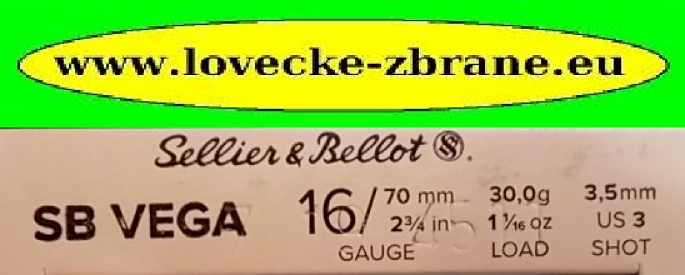 Obrázek pro Brokový náboj S&B 16/70/3,5mm-30g Vega