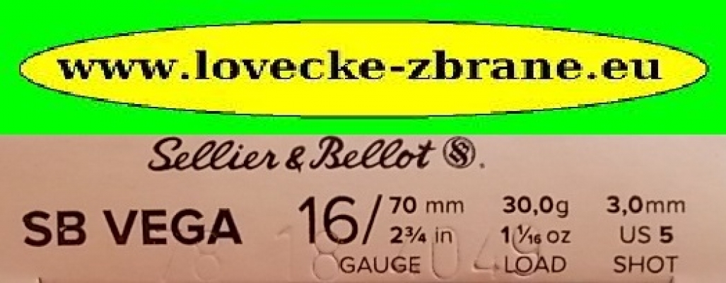 Obrázek pro Brokový náboj S&B 16/70/3mm-30g Vega