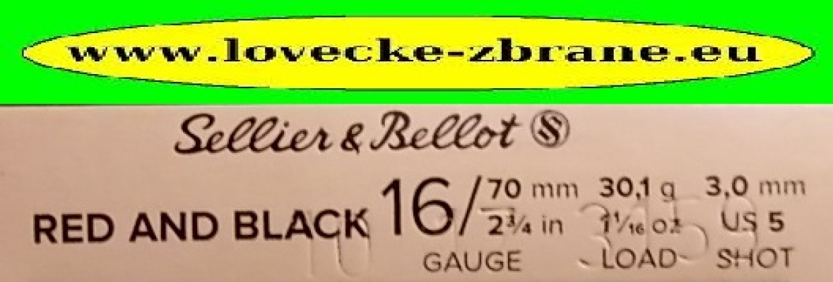 Obrázek pro Brokový náboj S&B 16/70/3mm-52ks R&B