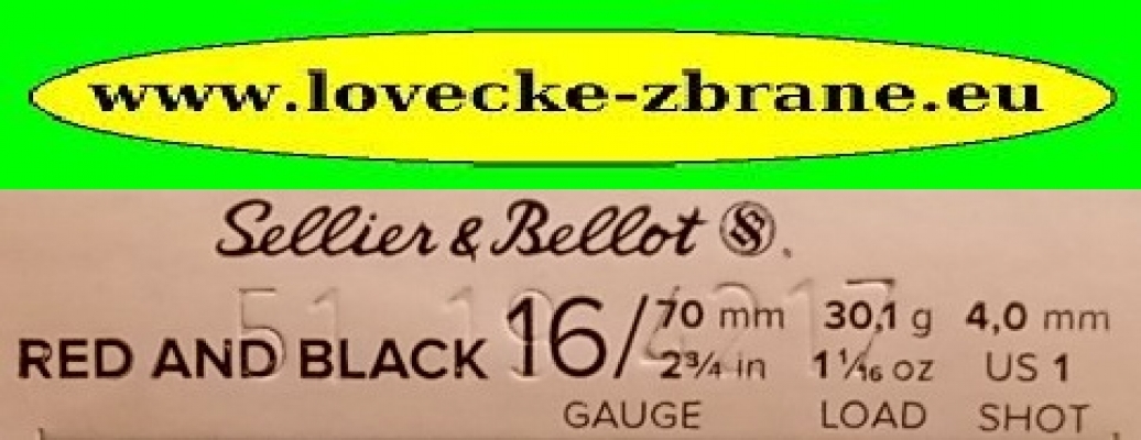 Obrázek pro Brokový náboj S&B 16/70/4mm-52ks R&B