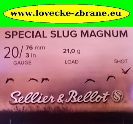 Obrázek pro Brokový náboj S&B 20/76 Slug Magnum 21 g