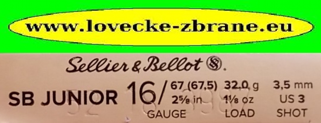 Obrázek pro Brokový nábojS&B16/67,5/3,5mm-32gJunior