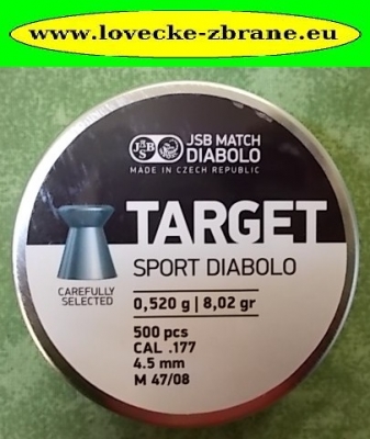 Obrázek pro Diabolky JSB SPORT Target 0,520 g 4,50 mm