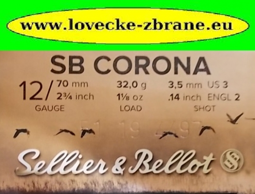 Obrázek pro Náboj 12/70/3,5 mm/32g S&B Corona