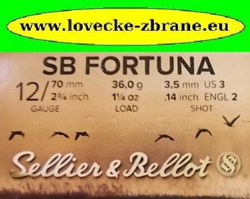 Obrázek pro Náboj 12/70/3,5mm/36g S&B Fortuna