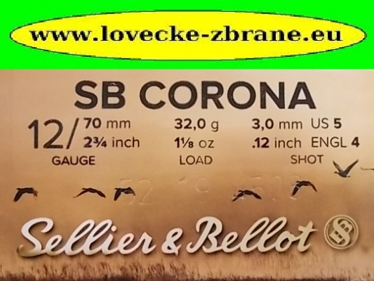 Obrázek pro Náboj 12/70/3mm/32g S&B Corona