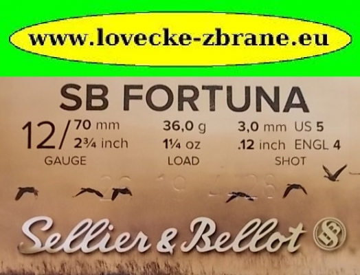 Obrázek pro Náboj 12/70/3mm/36g S&B Fortuna