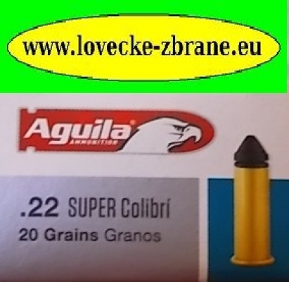 Obrázek pro Náboj 22LR Aquila SUPER Colibri 20gr.-180m/s