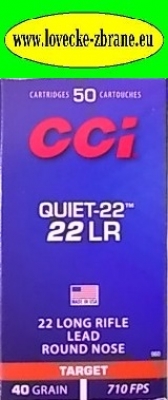 Obrázek pro Náboj 22LR CCI Subsonic Quiet-22- 40gr.216m/s