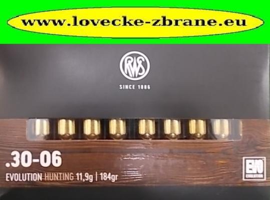 Obrázek pro Náboj 30-06 Spr. Evo 11,9g RWS