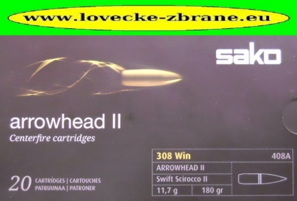 Obrázek pro Náboj 308 Win.Sako arrowhead II, 11,7g