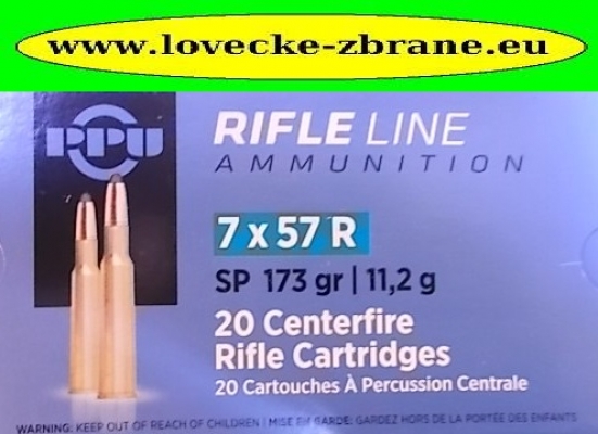 Obrázek pro Náboj 7x57R PPU SP poloplášť 11,2g