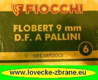 Obrázek pro Náboj 9 mm Flobert - Brokový, broky 2,7mm-Fiocchi-skladem posledních 5 krabiček!!!