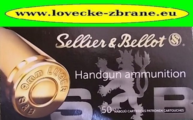 Obrázek pro Náboj 9mm Luger S&B-JHP 7,5g