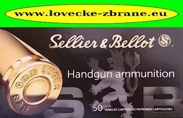 Obrázek pro Náboj 9mm Luger S&B-JHP 8g-s expanzní dutinou-A1