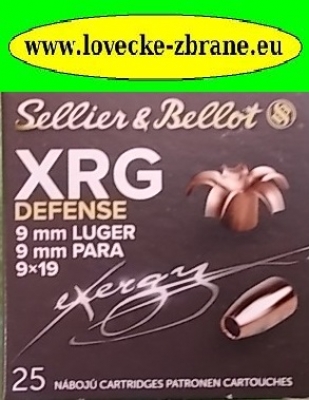 Obrázek pro Náboj 9mm Luger S&B-XRG 6,5 g- 400 m/s-expanzní dutina-A1