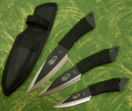 Obrázek pro Sada vrhacích nožů 3 nože+ pouzdro
