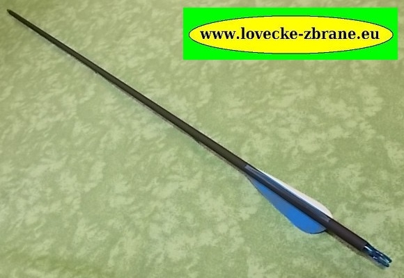 Obrázek pro Šíp do kladkového luku-carbon-30"-76cm Ø 7,5mm- se šroubovacím hrotem