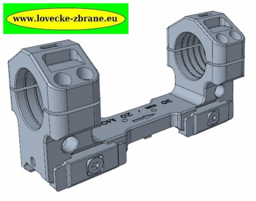 Obrázek pro Weaver 30mm/20MOA-43mm-imb.b.